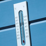 Nature nature wandthermometer 7x1x23 cm aluminium