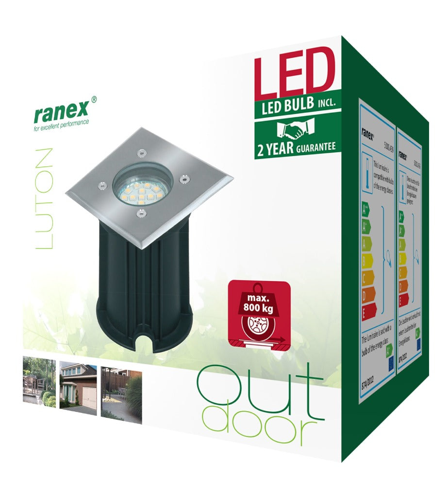 Ranex ra-0158620 led grond spot 3 w 230 lm 3000 k