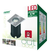 Ranex Ranex RA-0158620 Led Grond Spot 3 W 230 Lm 3000 K