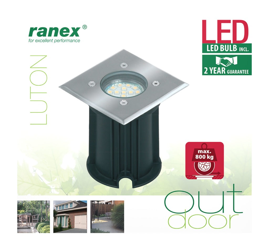 Ranex Ranex RA-0158620 Led Grond Spot 3 W 230 Lm 3000 K