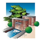Ubbink niagara waterval 30 cm roestvrij staal