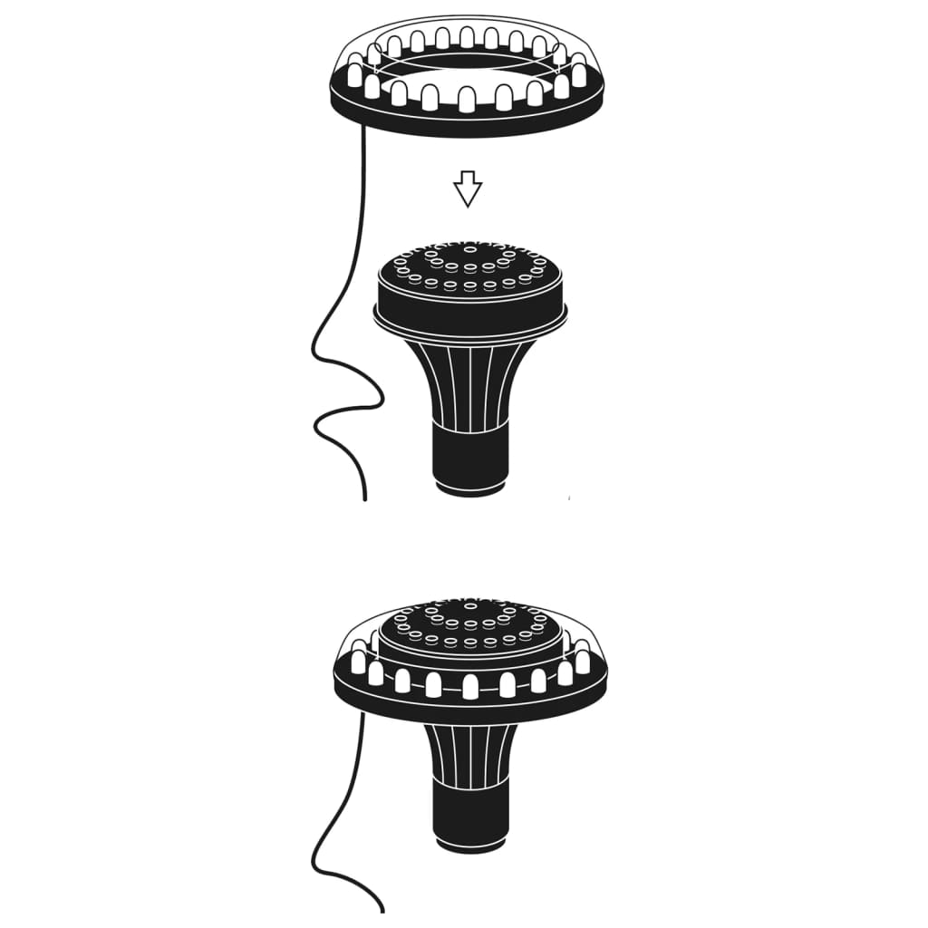 Ubbink ubbink led-lamp spot voor tuinfontein 1''