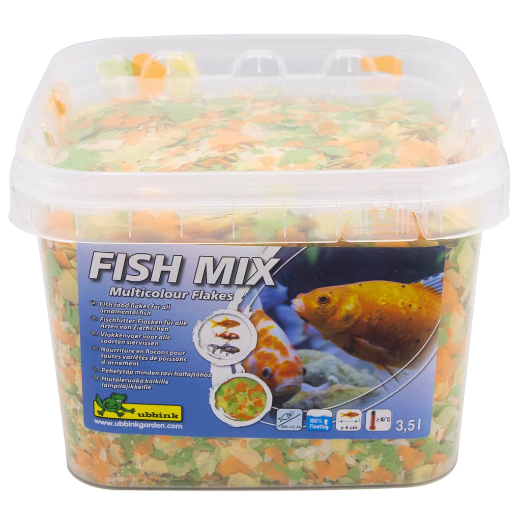 Ubbink ubbink visvoer fish mix multicolour flakes 5-20 mm 3,5 l