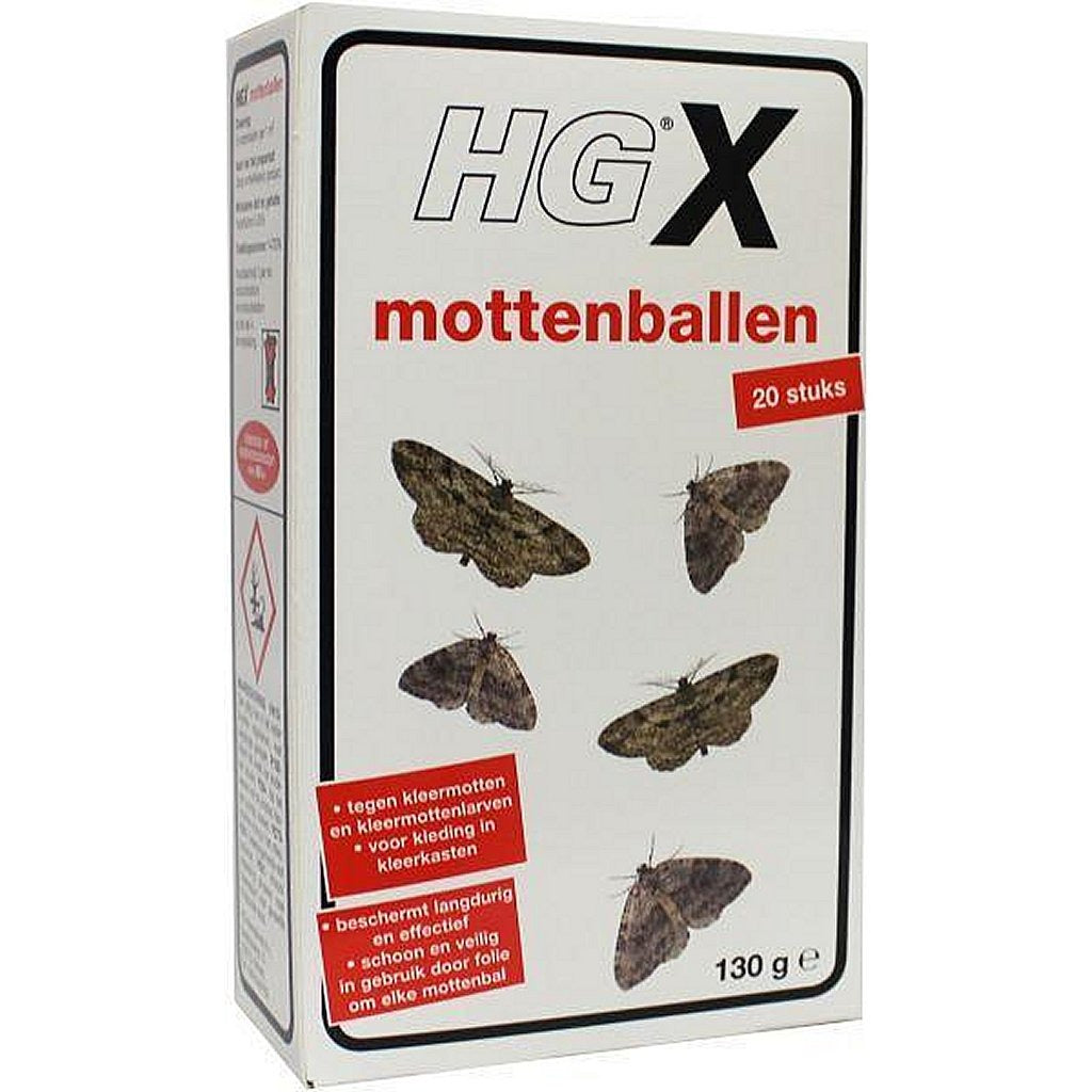 HG HGX mottenballen 20 stuks