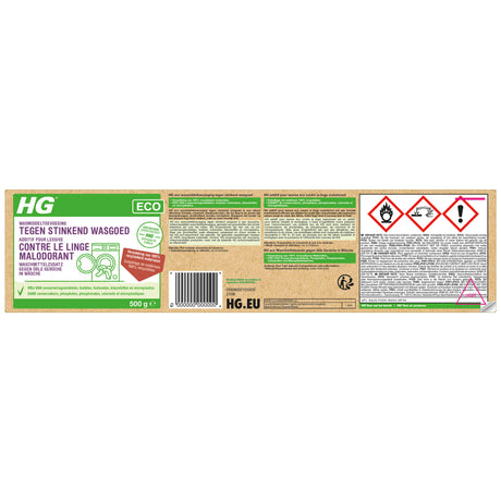 HG HG ECO Wasmiddeltoevoeging Tegen Stinkend Wasgoed 500 g