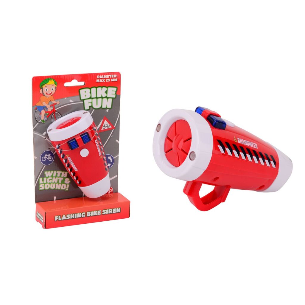 Bike fun led lamp brandweer met sirene