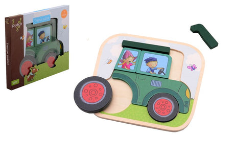 Johntoy fien teun tractor puzzel. 2+