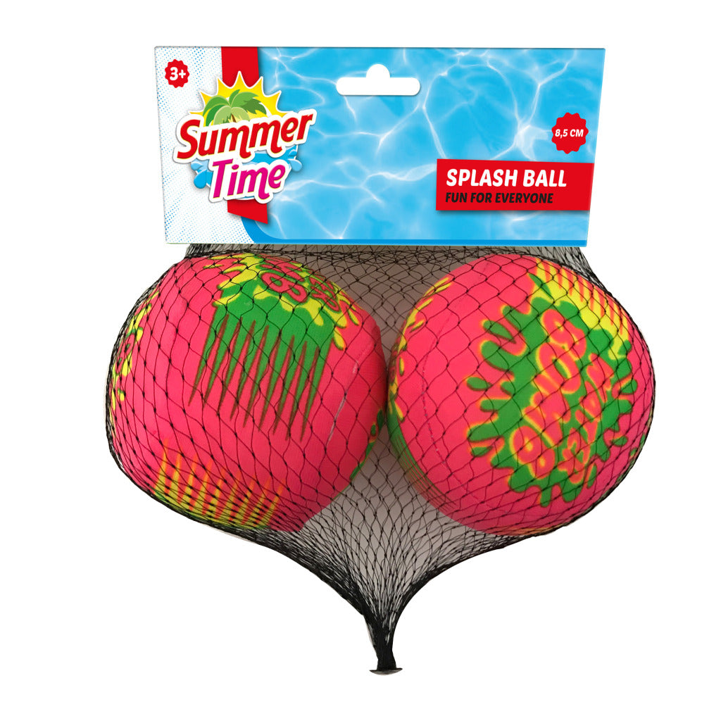 Summertime splash ballen 8.5 cm 2 stuks