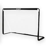 Sportx metalen voetbaldoel 182x60x122 cm zwart