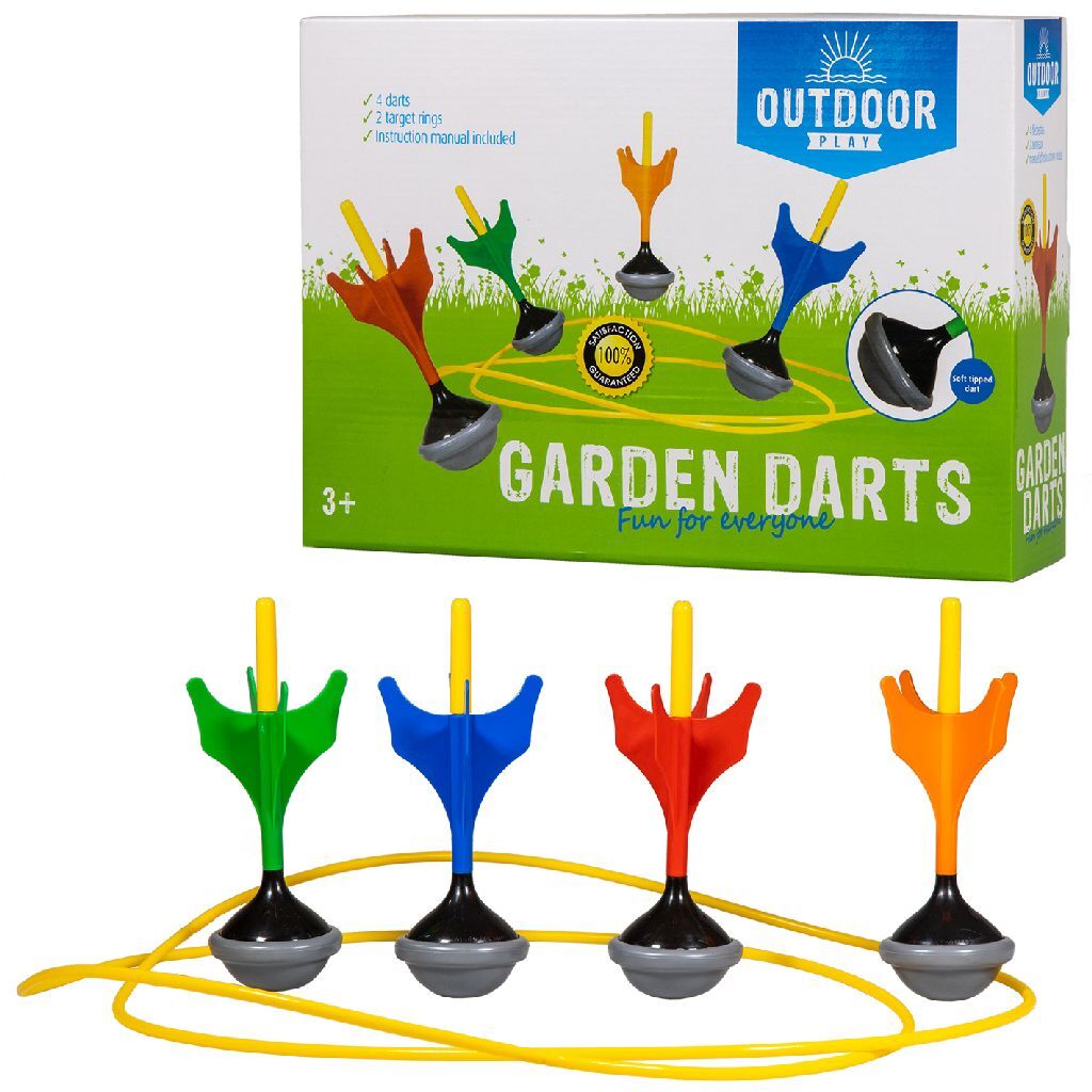 Outdoor play giant garden darts