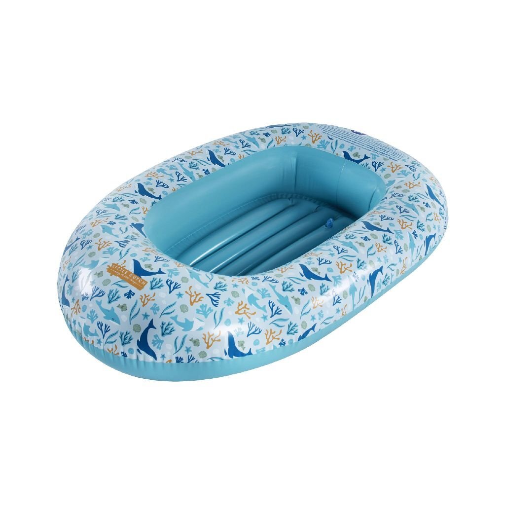 Little dutch ocean dreams opblaasboot 100x67 cm blauw