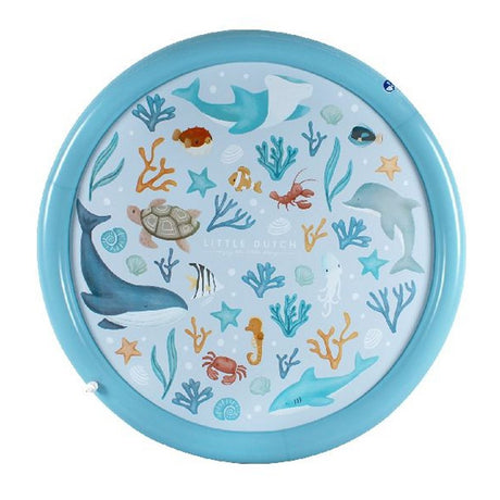 Little dutch ocean dreams sprinklermat 150 cm blauw