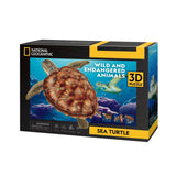 Cubic Fun Cubic Fun National Geographic 3D Puzzel Zeeschildpad 31 Stukjes