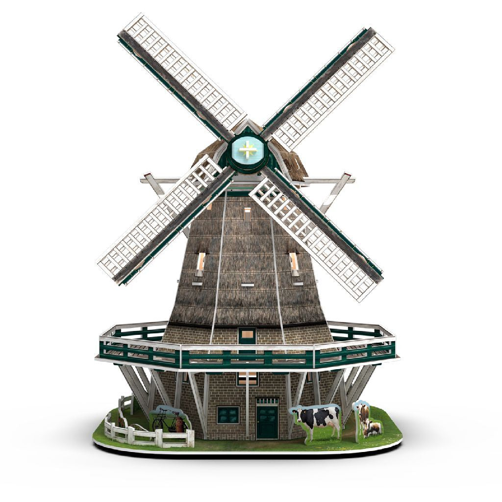 Cubic fun 3d puzzel molen led - 65st.