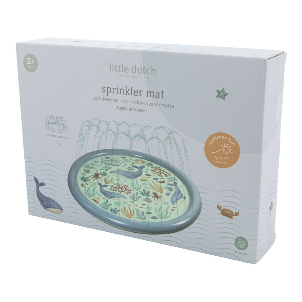 Little dutch ocean world sprinklermat 150 cm blauw