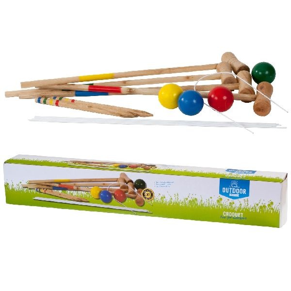 Outdoor play houten croquet