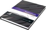 Kangaro dummyboek - a5 - zwart met design - 160 blanco pagina's - hard cover - k-5585