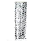 Travellife Travellife Vliegengordijn Chenille Stripe 185x56 cm grijs en blauw