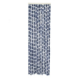 Travellife Travellife Vliegengordijn Chenille Stripe 185x56 cm blauw en wit