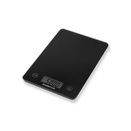 Inventum ws305b - digitale keukenweegschaal - 1 gr tot 5 kg - tarrafunctie - glazen oppervlak - inclusief batterij - zwart glas