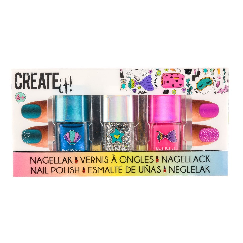 Create It Beauty Nagellak Glitter, 3st.