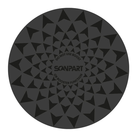 Scanpart speed inductiemat set 2x20 2x26 cm zwart
