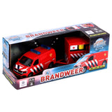 Kids Globe Globe VW Transporter Brandweer met Aanhangwagen