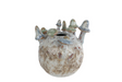 Vaas mushroom creme de pannen voor aardew 12x12x14cm