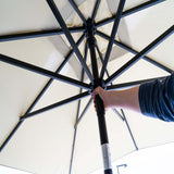 Madison parasol corsica 200x250 cm grijs