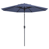 Madison parasol paros ii luxe 300 cm safierblauw