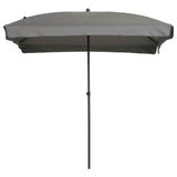 Madison parasol patmos luxe rechthoekig 210x140 cm lichtgrijs