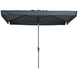 Madison Parasol Delos Luxe 300x200 cm PAC5P014 grijs