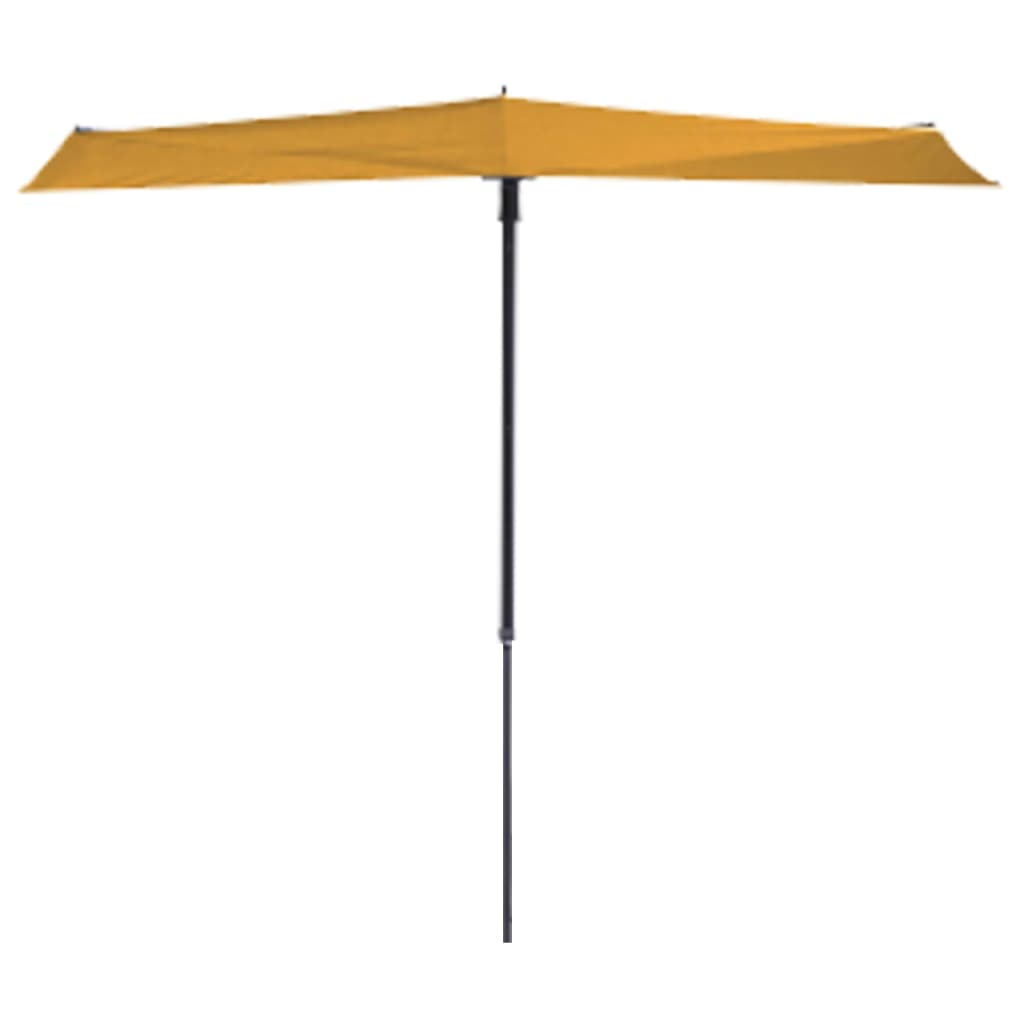 Madison balkonparasol sun wave 270x150 cm goudgeel