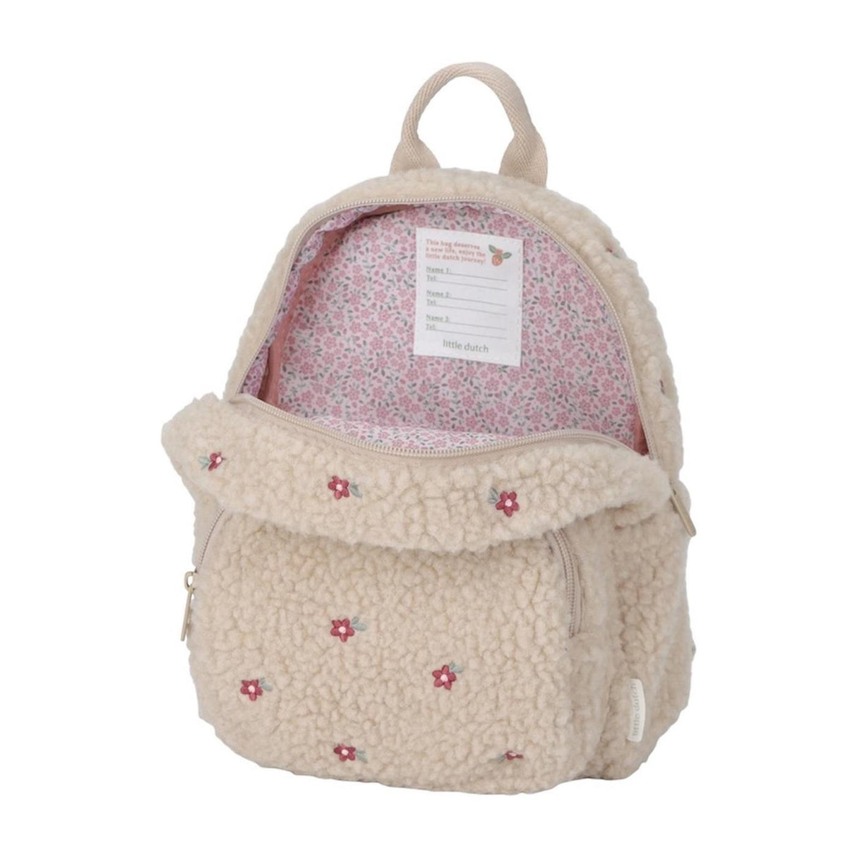 Little dutch teddy rugzakje sand 22,8x7,6x30,5cm