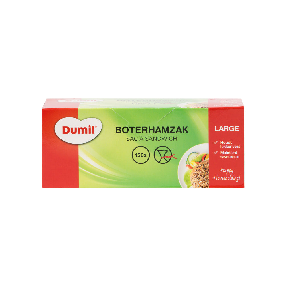 Dumil Dumil Boterhamzakjes L 150 Stuks