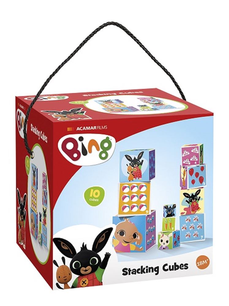 Bing stapel kubussen. 3+. 15x15x5 cm