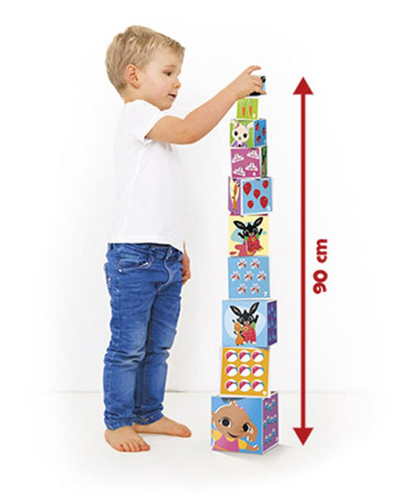 Bing stapel kubussen. 3+. 15x15x5 cm