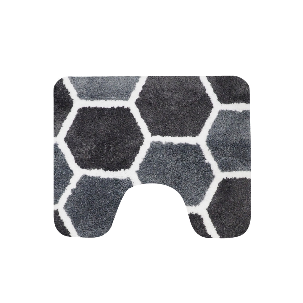 Dutch house toiletmat rennes 60x50 cm grijs