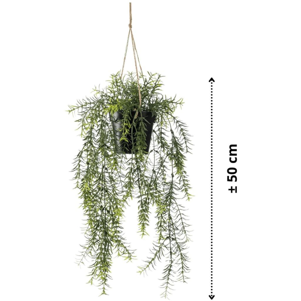 Emerald kunstplant hangend in pot asparagus 50 cm