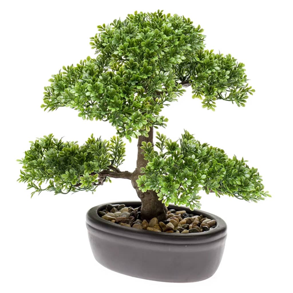 Emerald Emerald Kunstplant mini bonsai ficus groen 32 cm 420002