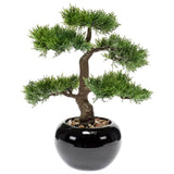 Emerald emerald kunstplant ceder bonsai groen 34 cm 420001