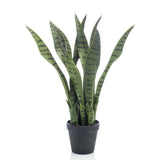 Emerald emerald kunstplant sansevieria in pot 55 cm