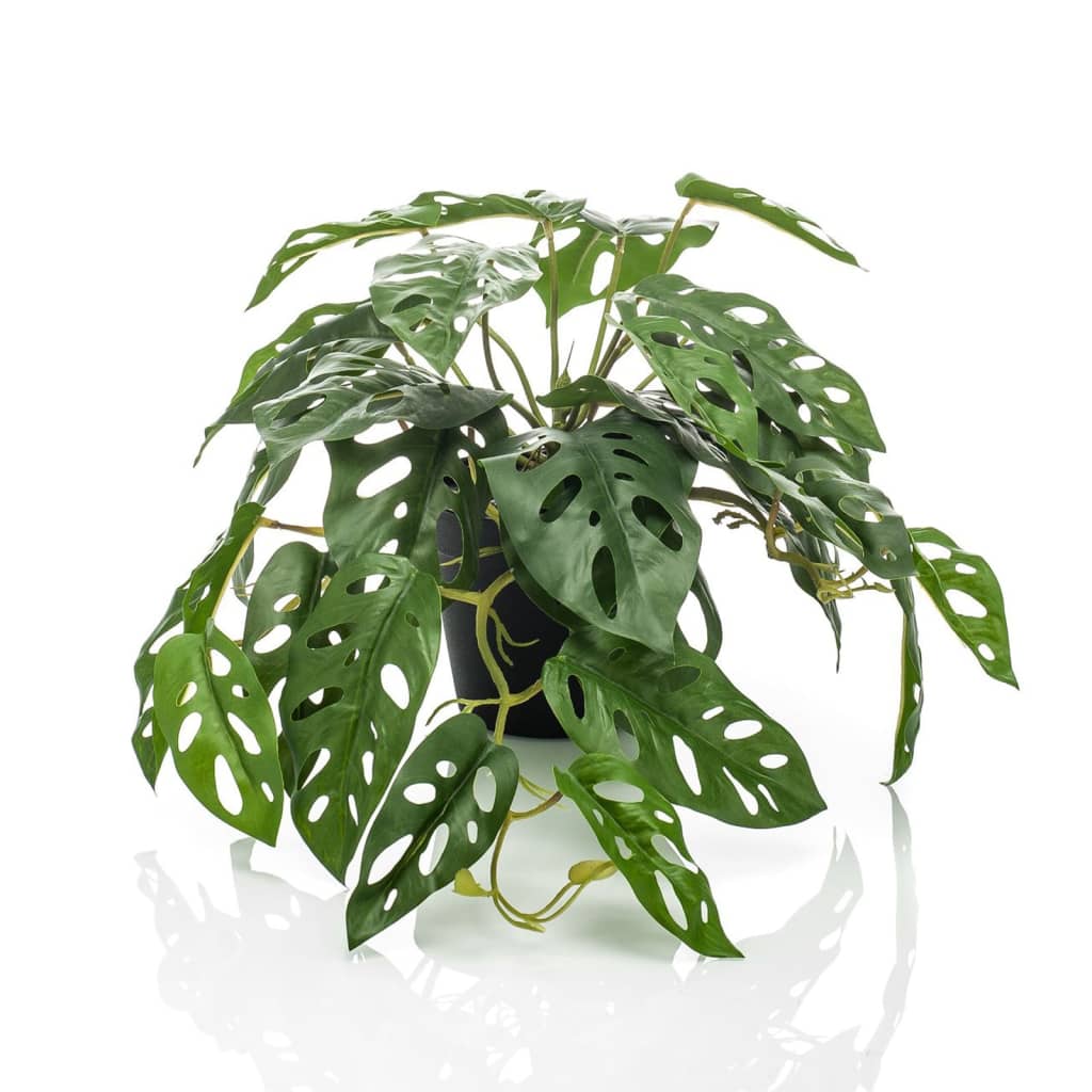 Emerald emerald kunstplant in pot monkey monstera struik 55 cm