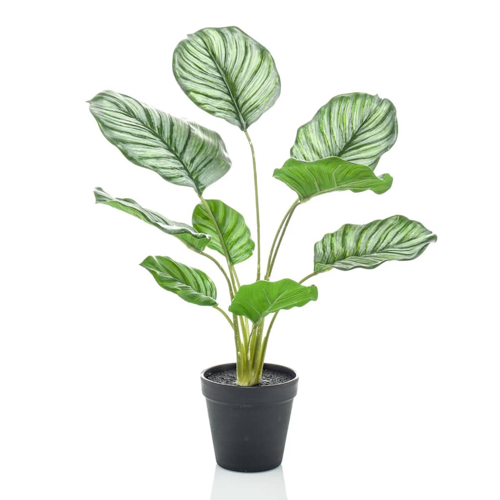 Emerald emerald kunstplant in pot calathea orbifolia 45 cm