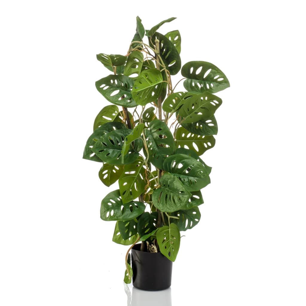 Emerald emerald kunstplant in pot monkey monstera 75 cm