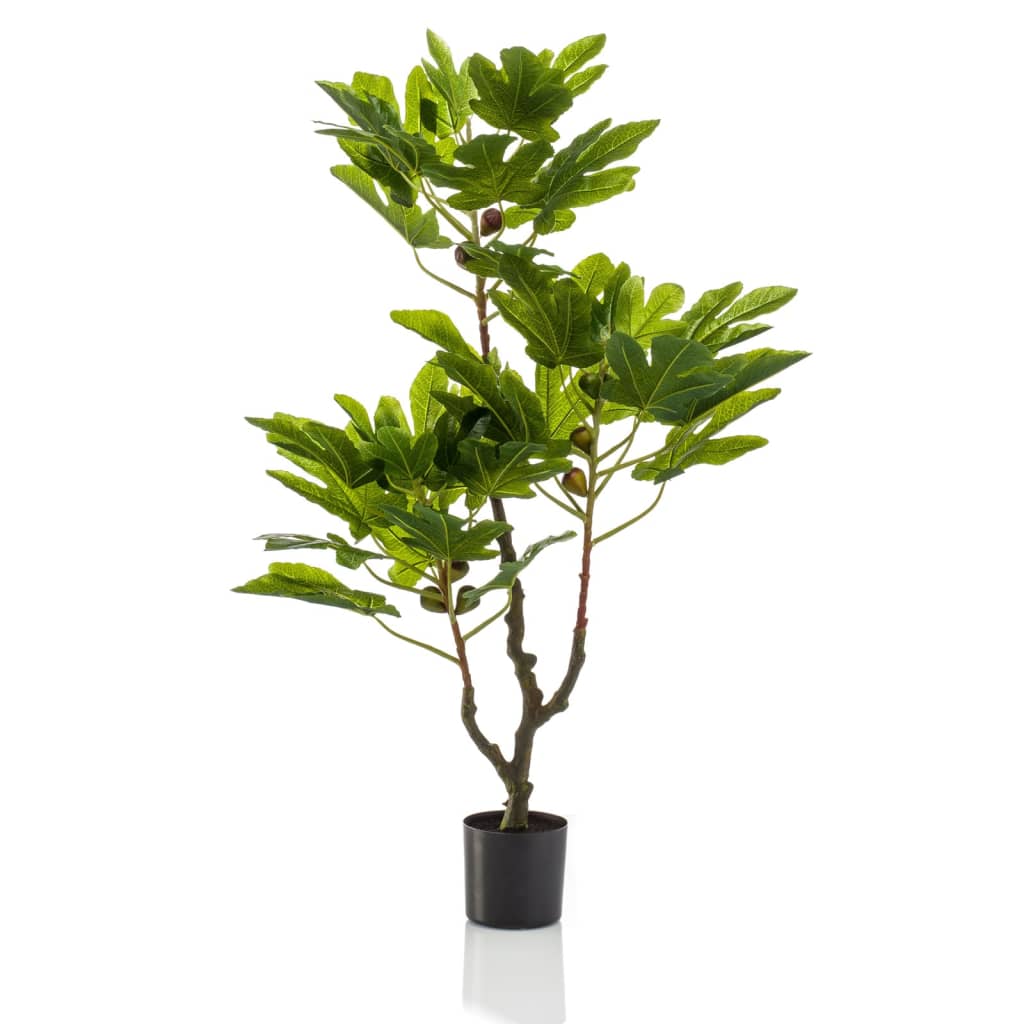 Emerald emerald kunstplant in pot vijgenboom met fruit 95 cm