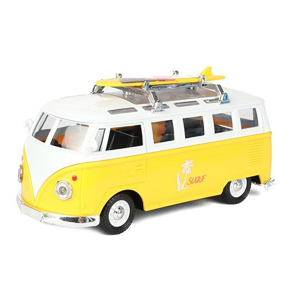 Metal vw bus + licht en geluid assorti