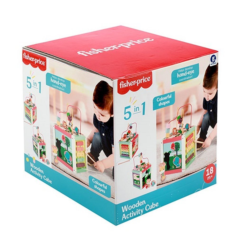 Fisher Price Activiteiten Kubus Hout