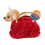 Toi-toys pluchen chihuahua hond in blingbling handtas