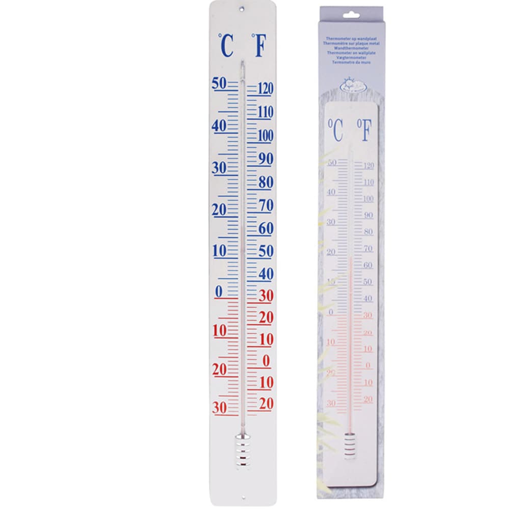 Esschert design esschert design thermometer op wandplaat th9 90 cm